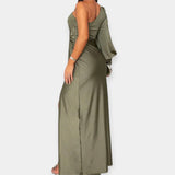 Chloé | Asymetrické maxi šaty s rozparkem